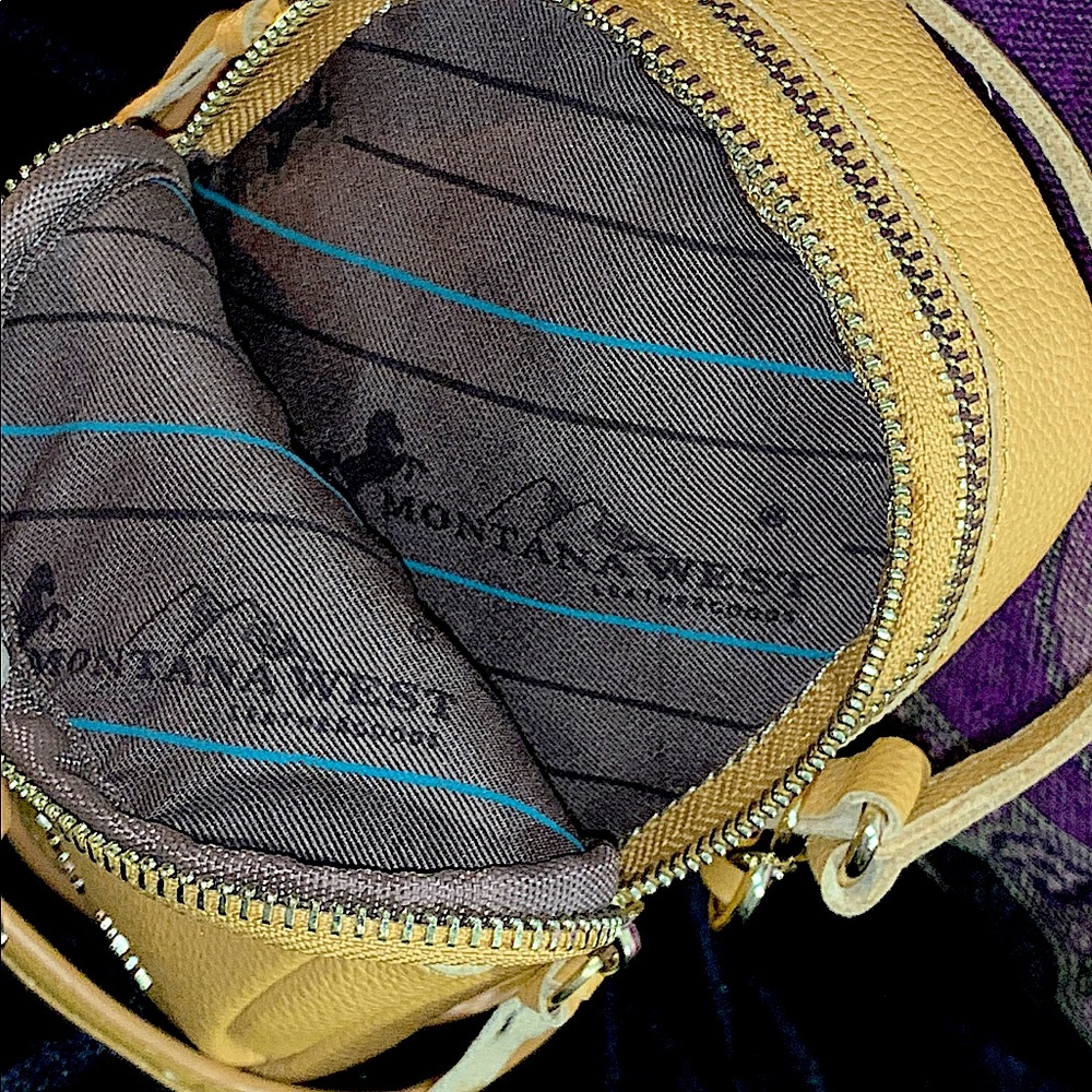 NWOT Montana West Mini Crossbody Triple Pocket Purse - Picture 4 of 8